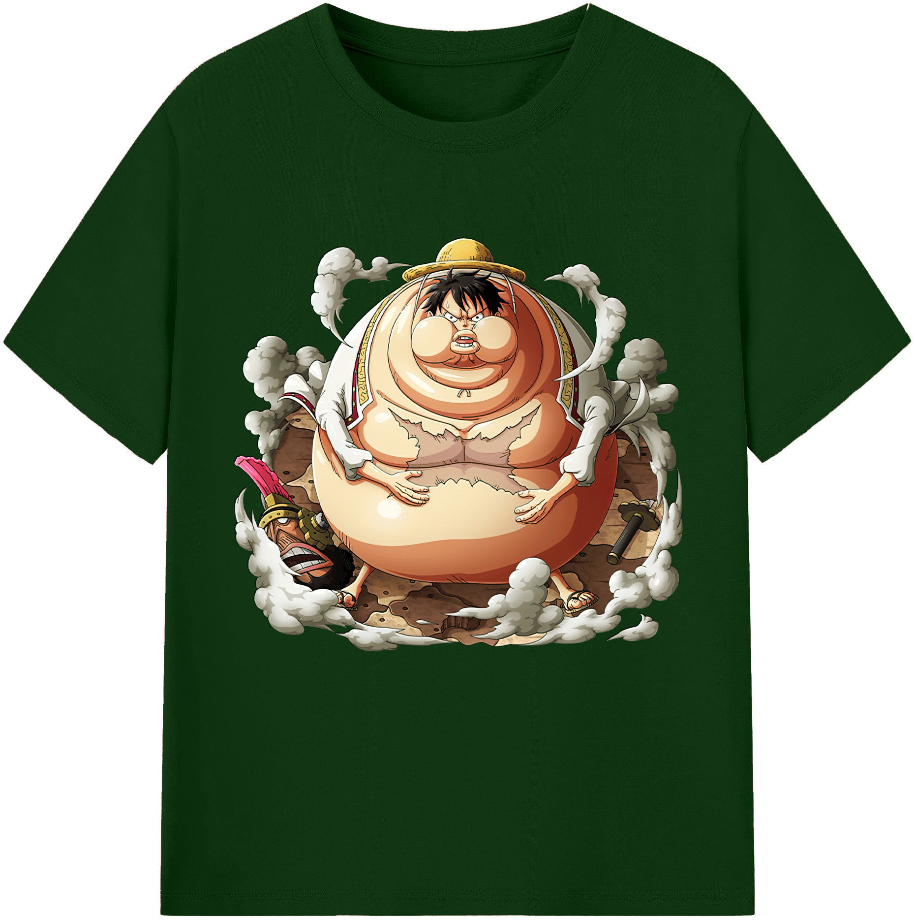 ワンピース モンキー・D・ルフィ ONE PIECE Monkey D. Luffy 綿100％半袖Tシャツ（フロントプリント）